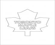 Printable toronto maple leafs logo nhl hockey sport  coloring pages